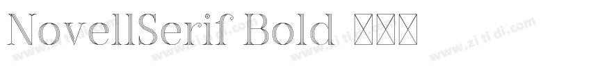 NovellSerif Bold字体转换